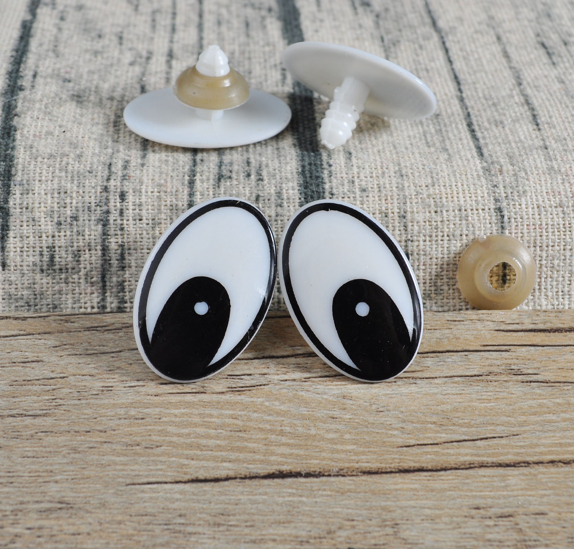Black Safety Eyes /30mm/35mm/40mm/45mm, Eyes for Stuffed Animals