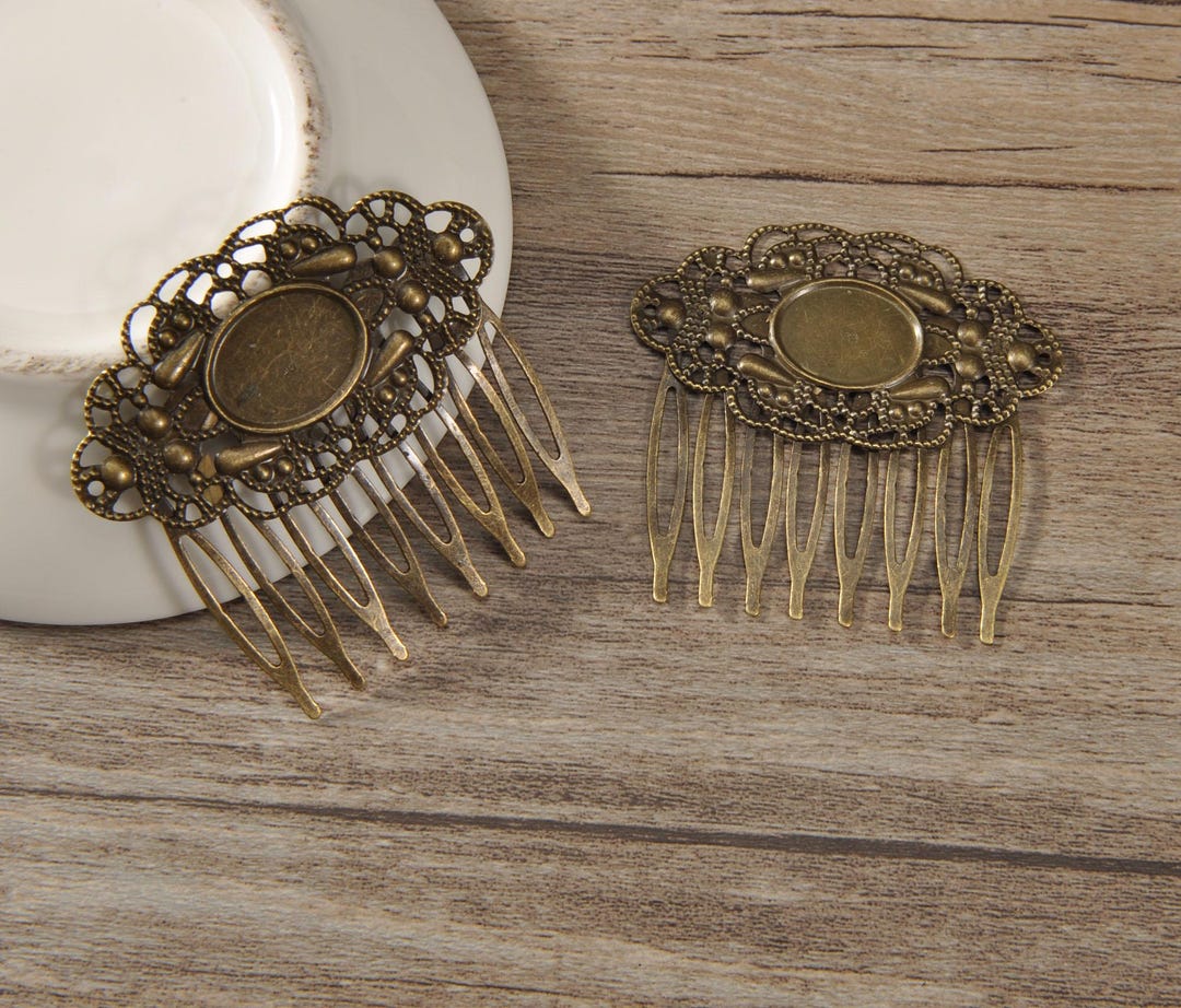 8 Tooth Metal Hair Comb,5/10pcs,flower Hair Comb Headband,wholesale ...