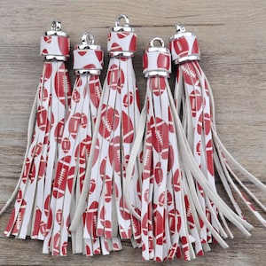 10cm PU Leather Tassel for KeyChain,Wine Red Rugby Handmade Tassel,Tassel for Handbag,Silver Cap Tassel,PU Tassel DIY Bag Charm Decoration