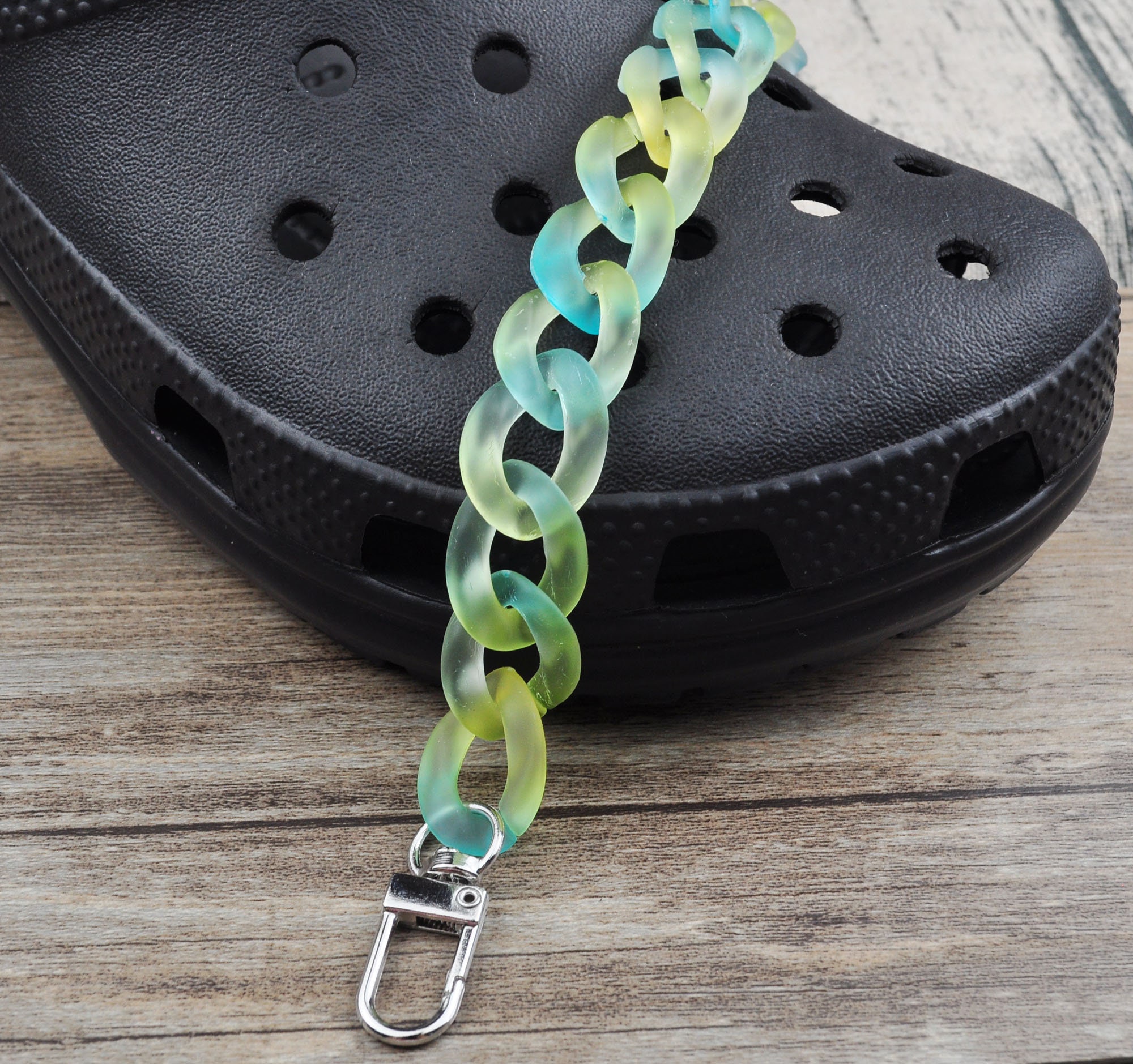 Shoe String Chain 7 Colors,shoe Chains,shoe Clip,shoes Charms,two Color Matt Chain for ...