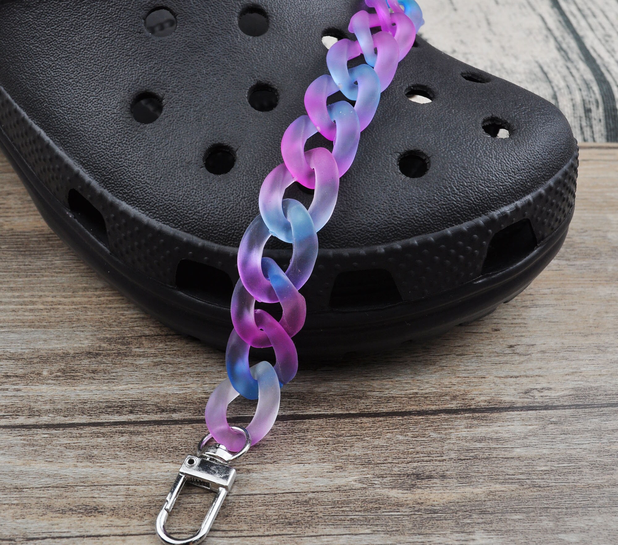 Shoe String Chain 7 Colors,shoe Chains,shoe Clip,shoes Charms,two Color Matt Chain for ...