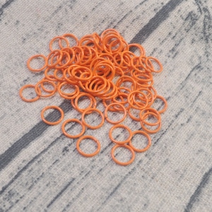 Jump Rings,100Pcs Orange Open jumprings,10x1mm Metal Jump Rings,Link ,Connector Jump Rings, Earrings Jewellery Findings