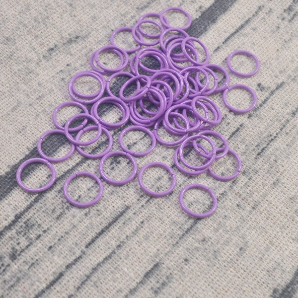 Jump Rings,100Pcs Lavender Open jumprings,10x1mm Metal Jump Rings,Link ,Connector Jump Rings, Earrings Jewellery Findings