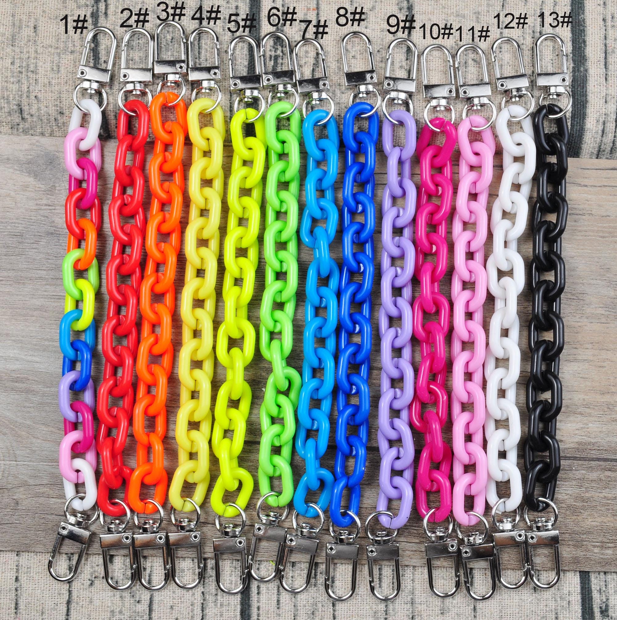 Shoe String Chain 13 Colors,shoe Chains,shoe Clip,shoes Charms,colorful Oval Chain for ...