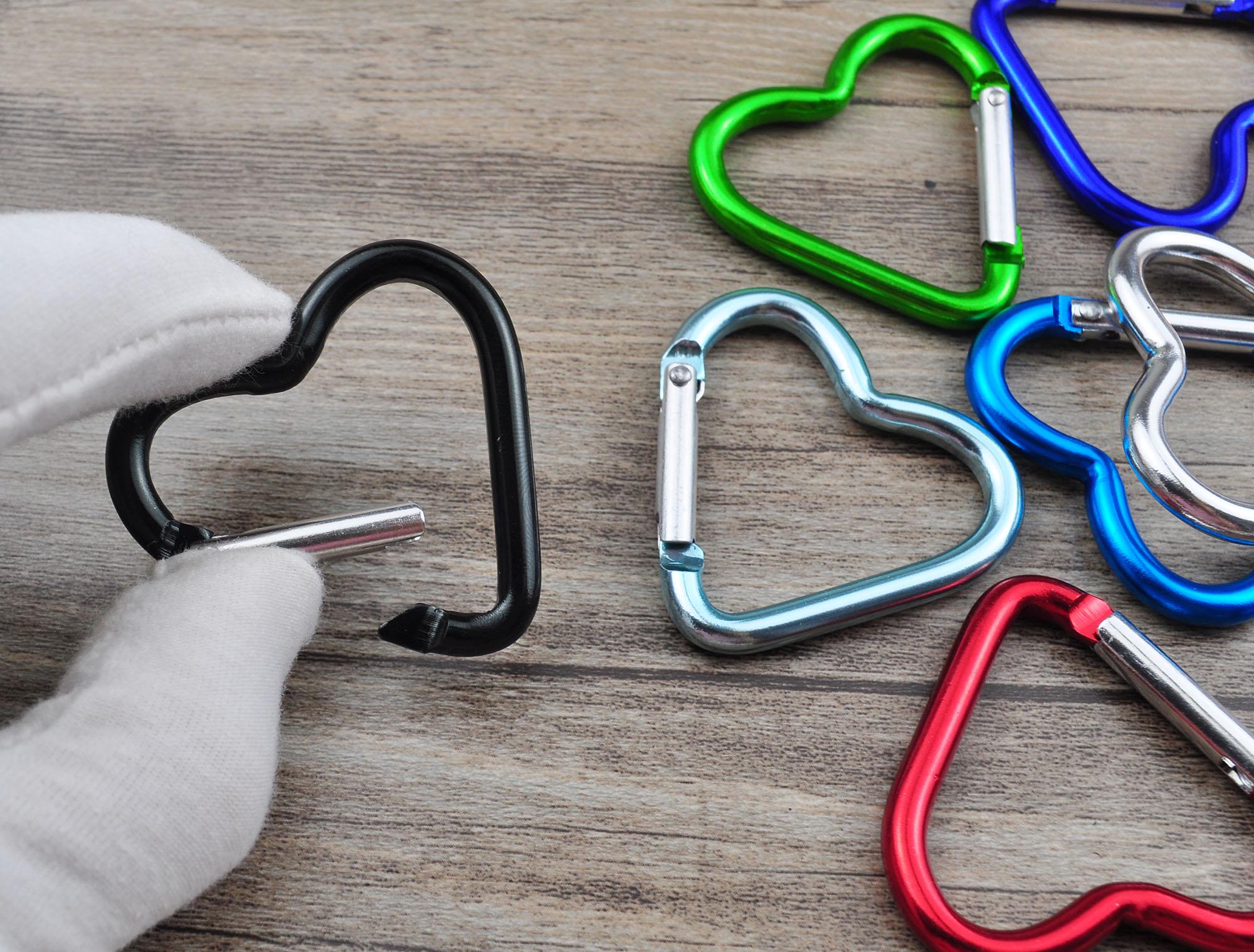 2/10/20/30/50/100pcs Mixed Color Heart Clips Clasp，10 Colors Heart ...