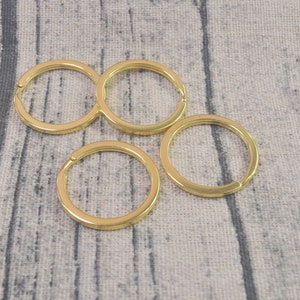 10,30,50pcs hallazgos de llaveros al por mayor, coloridos anillos divididos en blanco, suministro de cadena de claves, llavero redondo de círculo, anillos divididos, 30 mm imagen 4