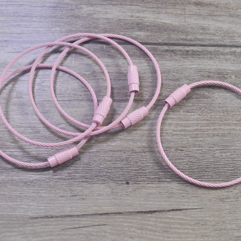 Stainless Steel Rope Keychain - Etsy