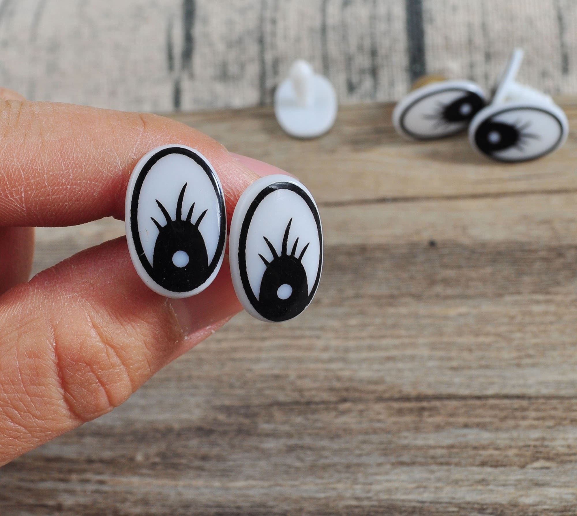 20pcs(10 Pairs) Cartoon Safety Eyes，plastic Comic Eyes，safety