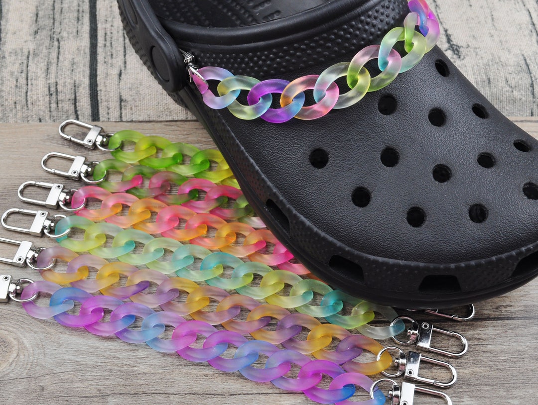 Shoe String Chain 7 Colors,shoe Chains,shoe Clip,shoes Charms,two Color Matt Chain for ...
