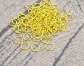 Jump Rings,100Pcs Yellow Open jumprings,10x1mm Metal Jump Rings,Link ,Connector Jump Rings, Earrings Jewellery Findings