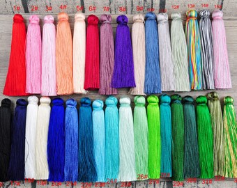 7.2cm High Quality Silk Tassel, Mala Tassels, Artificial Silk Thread Tassels, Earrings Tassels, Jewelry Bracelet/Necklace/Earrings Tassels