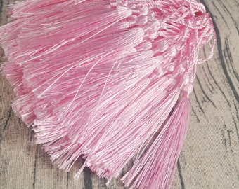 20Pcs/50Pcs/100Pcs Pink Bookmark Tassels， Silk Tassels，Tassel Pendant,DIY Craft Tassels,Bookmark Making Supplies,5" Long