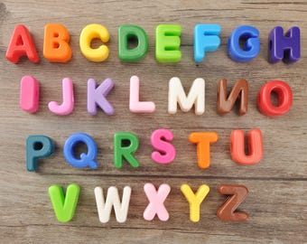 10-50Pcs,A-Z Alphabet beads,Colorful Acrylic Letter Beads,DIY Necklace/Bracelets/Keychains Beads,Bag Alphabet Beads Charm,5.5mm hole letters