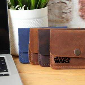 Cartera de cuero personalizada para hombre, regalo de cuero personalizado, regalo para él, billetera de cuero personalizada, billetera con escritura a mano para hombres, regalo para aniversario