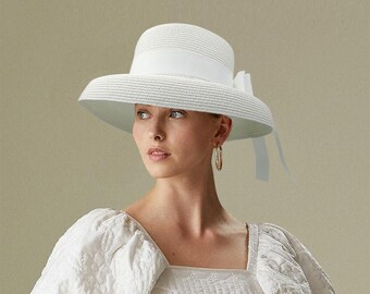 Women's white summer hats clearance