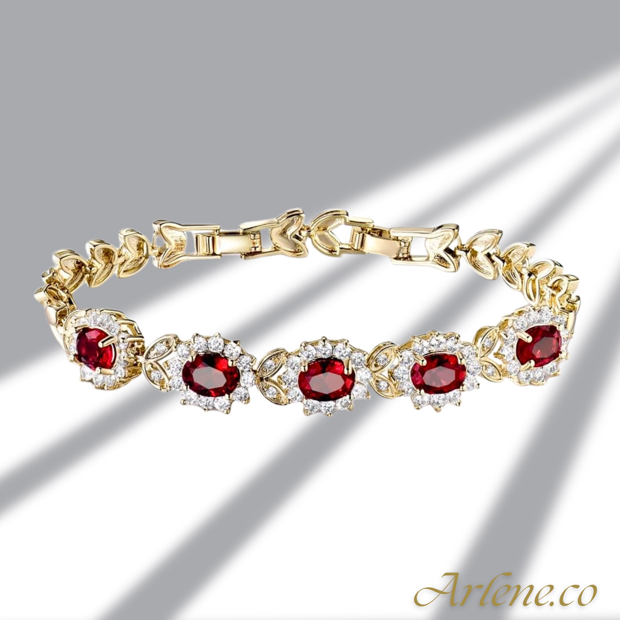 Ruby Gold Bracelet Etsy Singapore