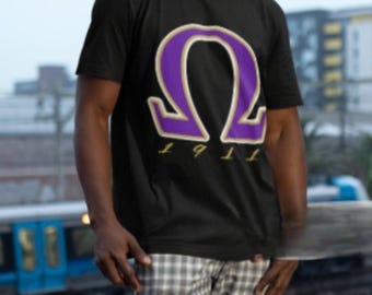 Omega Greek Letter T-shirt 1911 - Broederschapskleding cadeau