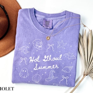 Comfort Colors SummerWeen Shirt, Summer Halloween shirt, Halloween Skeleton shirt, Cute Spooky Summer vibes, Hot Ghoul summer, spooky season