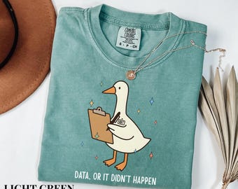Camiseta ABA de colores cómodos, camiseta RBT, camiseta de profesor de educación especial, camiseta de terapia ABA, camiseta de neurodiversidad, regalo BCBA, datos o no sucedió, ganso