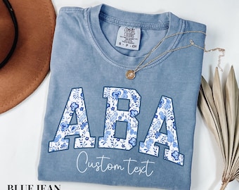 Comfort Colors ABA Shirt, RBT Shirt, Sped Teacher Shirt, Aba Therapy Shirt, Neurodiversity Shirt, BCBA Gift, Custom Aba Therapist Tee