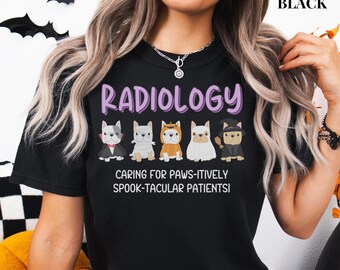 Comfort Colors Halloween Radiology Tech Shirt, Spooky Ghost Dog Radiology Shirt, Rad Tech Halloween Shirt, Halloween Radiology Tee