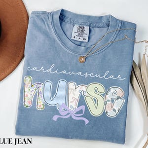 Comfort Colors Cardiac Nurse Shirt, Gift for Cardiac Nurses, Cardiovascular Nursing Tshirt, Cardiology Nurse Tee CVICU RN Graduation Gifts