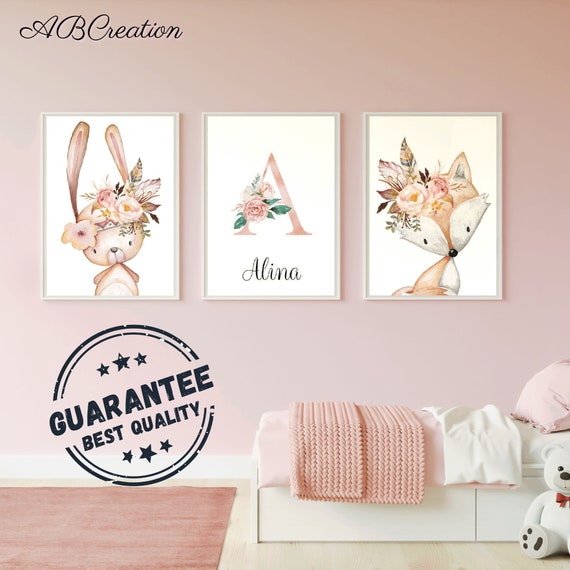 Decoration Bedroom Girl Room Wall Poster Decoration Chambre Fille Baby Room  Canvas Painting Personalised Gifts for Kids Picture