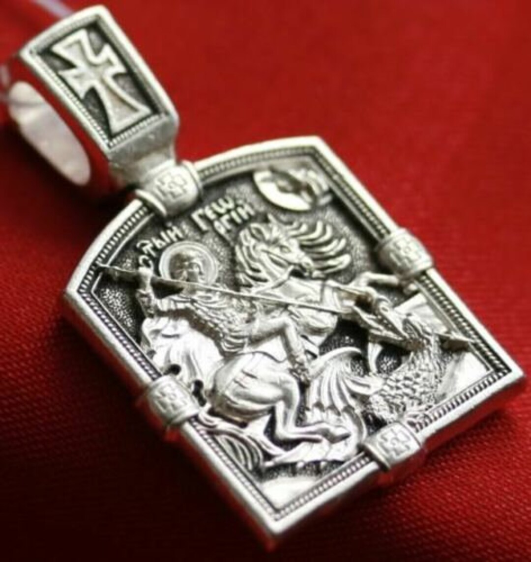 St George Warrior Patron Protective Body Pendant. Russian - Etsy