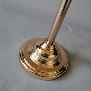 9 Arm Large GOLD Metal Candelabra Wedding Centerpiece Acrylic Design ...