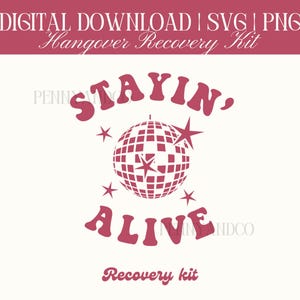 Hangover Recovery Kit Digital Download, Bachelorette Party Hangover Recovery Kit PNG file, SVG download, Cutting File