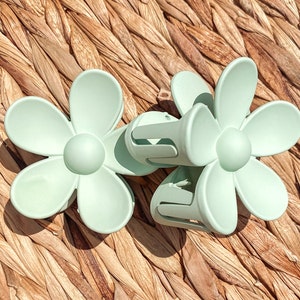 Flower Hair Clip, Trendy Claw Clip, Daisy hair clip