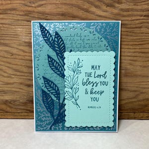 Handmade Greeting Card - May the Lord Bless You & Keep You - Confirmation Card - Religious Card - Baptism Card - Graduation Card