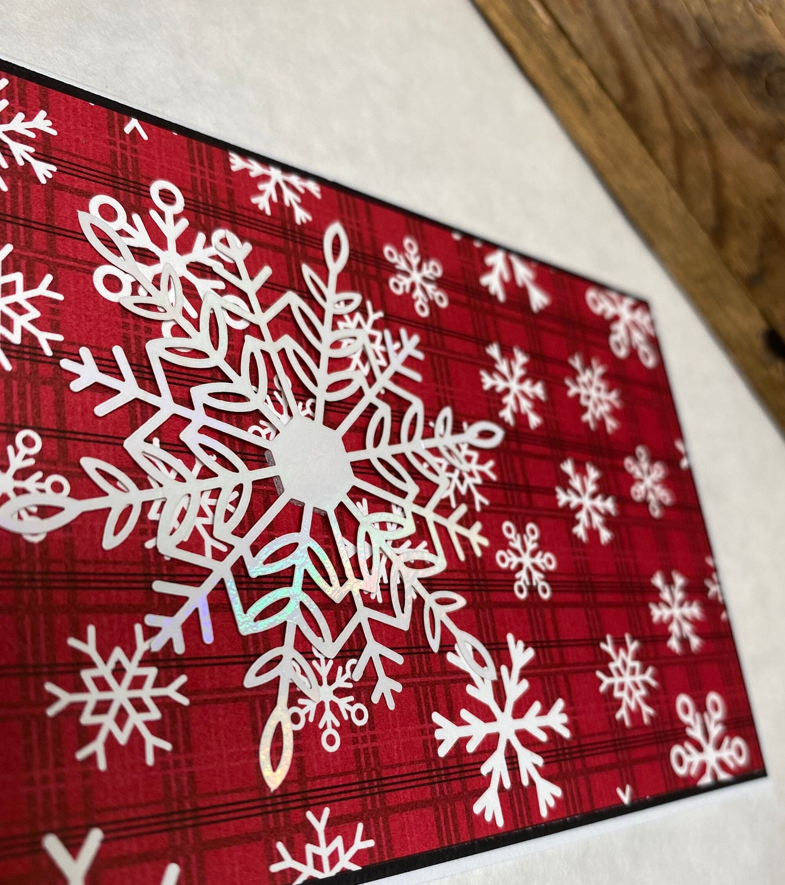 Carousel Card Filing Handmade Christmas Gift Card Holder - Snowflake Mini Card - Stampin' Up ...