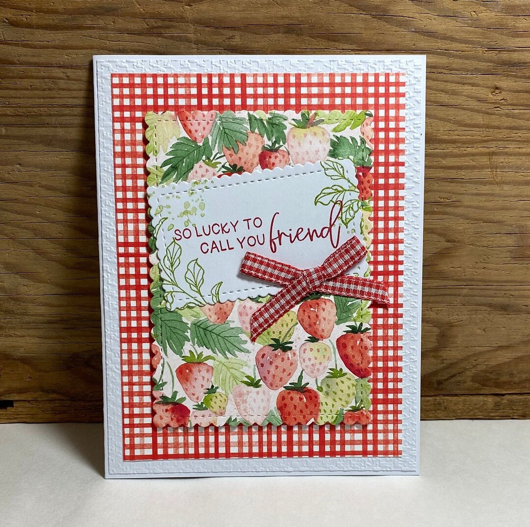 Handmade Friendship Card - so Lucky to Call You Friend - Greeting Card ...