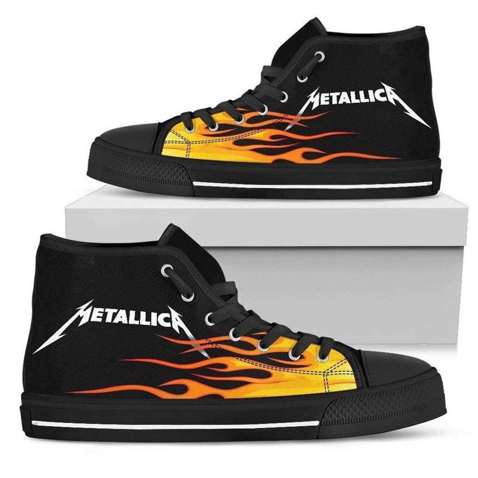 Metallica Music Hightop Canvas Shoes Birthday Unisex Gift Idea | Etsy