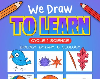 CC Cycle 1 How to Draw Science Memory Work | Classical Homeschool | CC Digital Download  CC Memory Work Drawing Tutorials Coloring Book