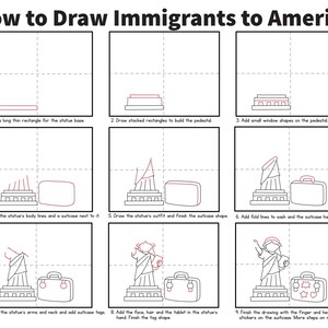 CC Cycle 3 History | How to Draw American History | Classical Homeschool Coloring Book image 12