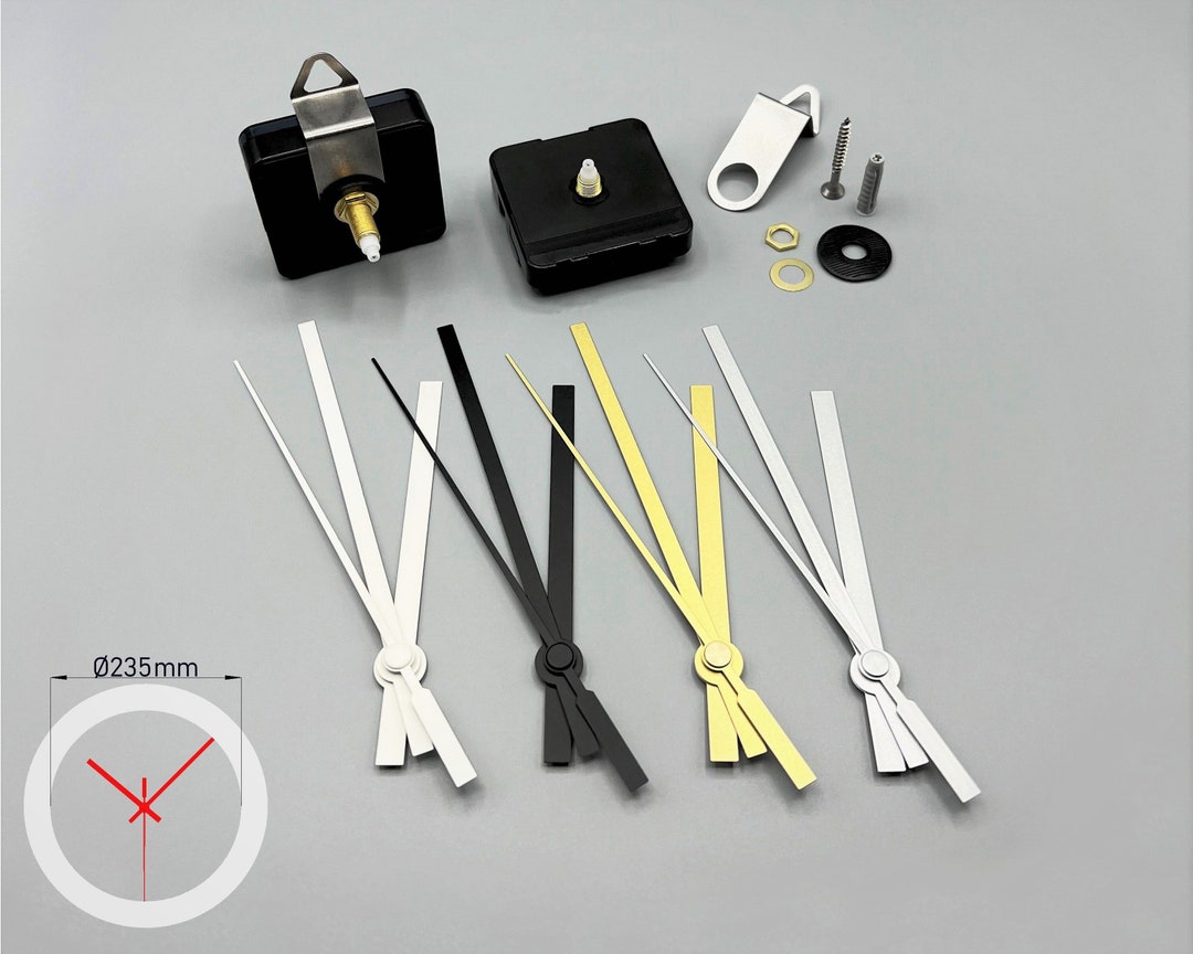 Buy Silent Quartz Movement Clock Hands / Set of Hands Gold Black Online