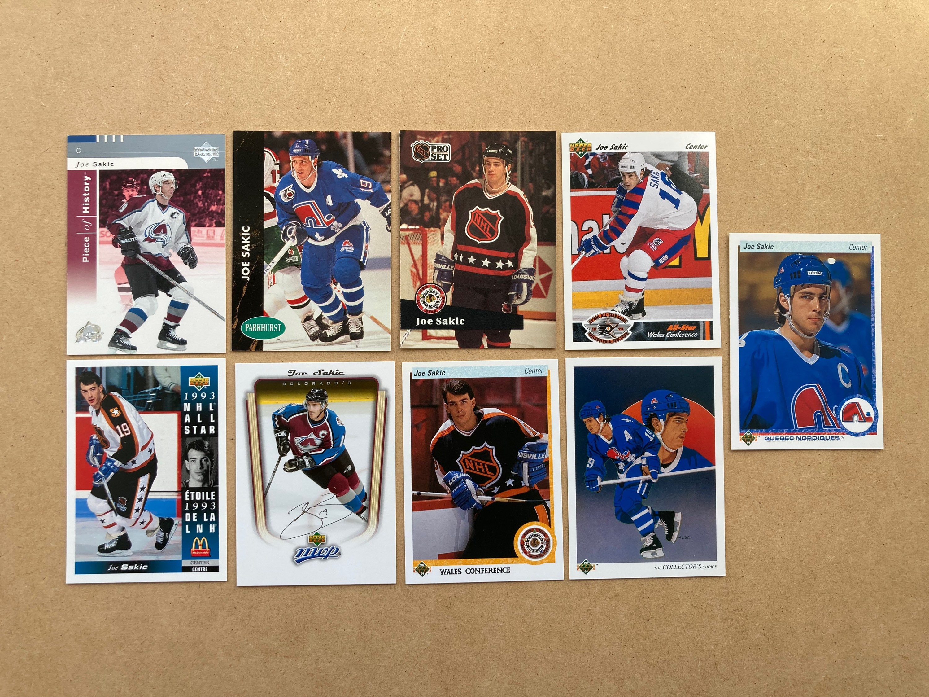 Lot of 36 Joe Sakic NHL Hockey Cards - Etsy
