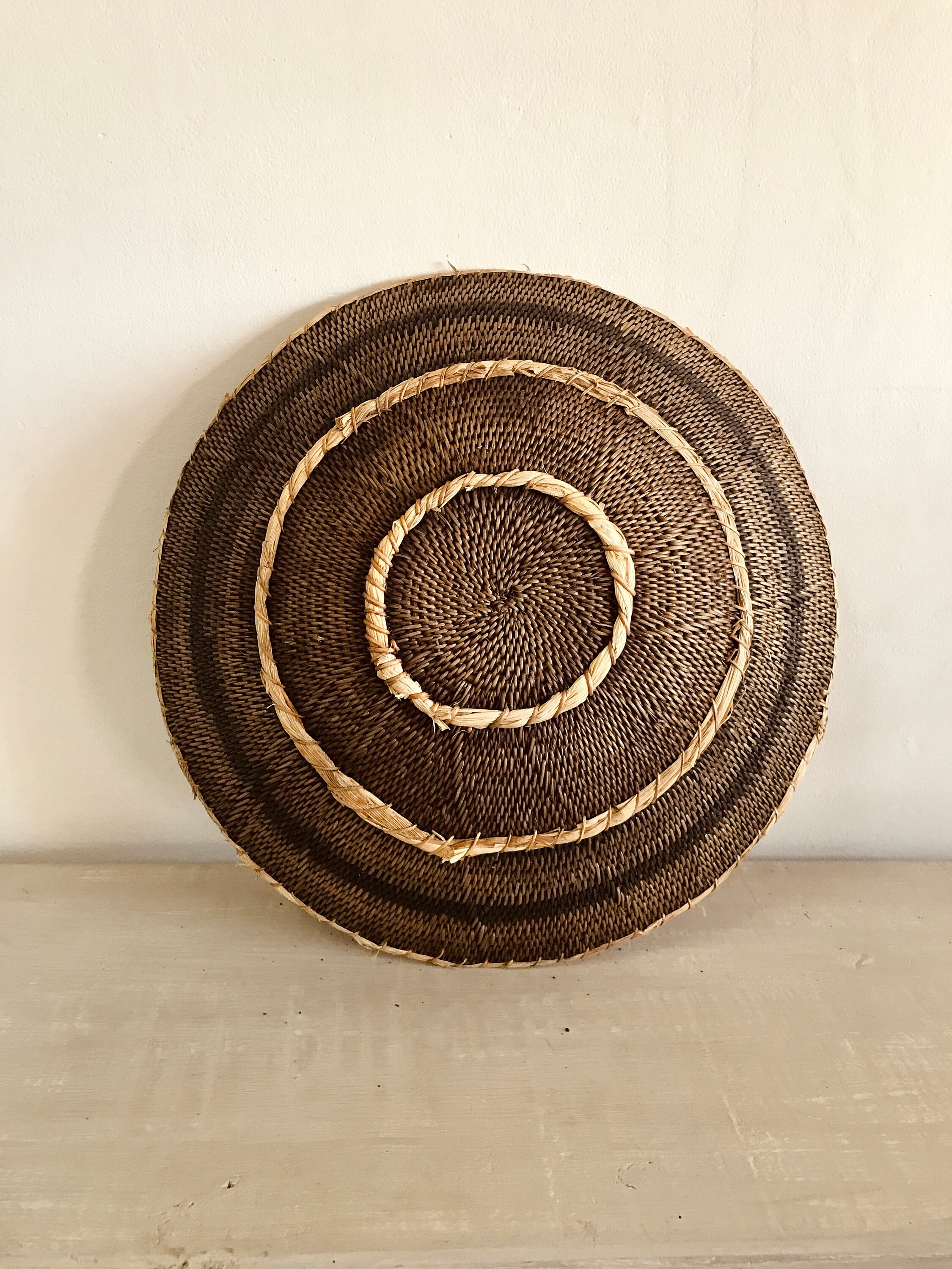 Vintage Makenge Basket Authentic African Woven Vintage Wall Etsy