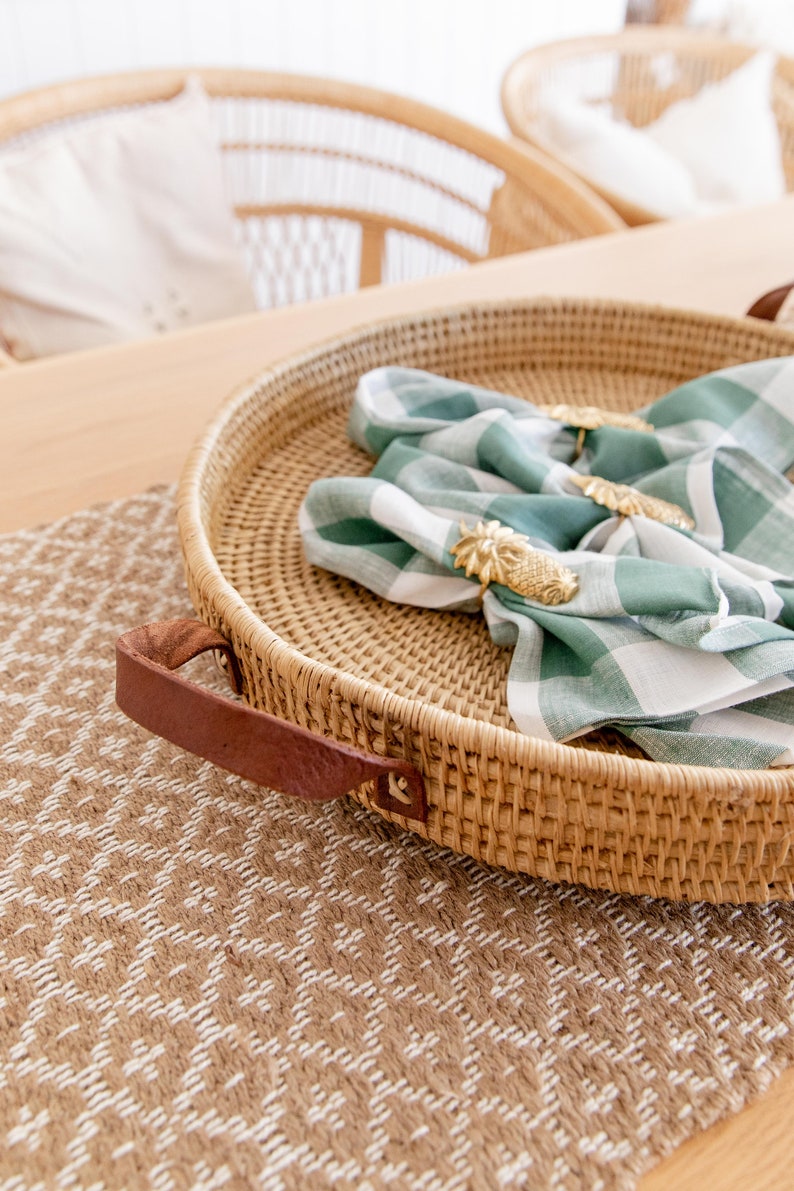 EdenFoundCo Jute Table Runner - Thumbnail 4