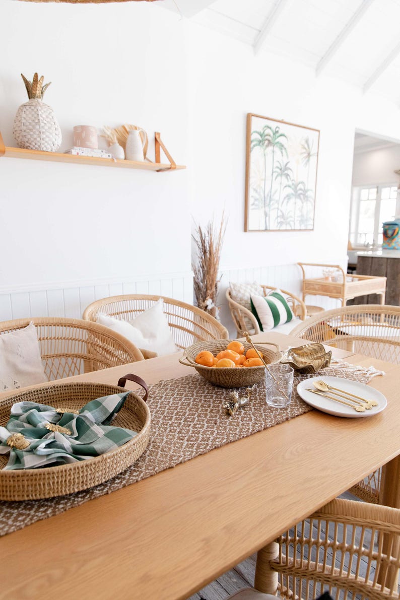 EdenFoundCo Jute Table Runner - Thumbnail 2
