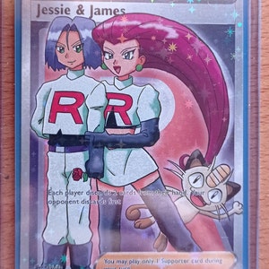 jessie and james pokemon card value & 058 - Holofoil Hidden Fates Your opponent discards first Pokmon: Jessie & James 58/68