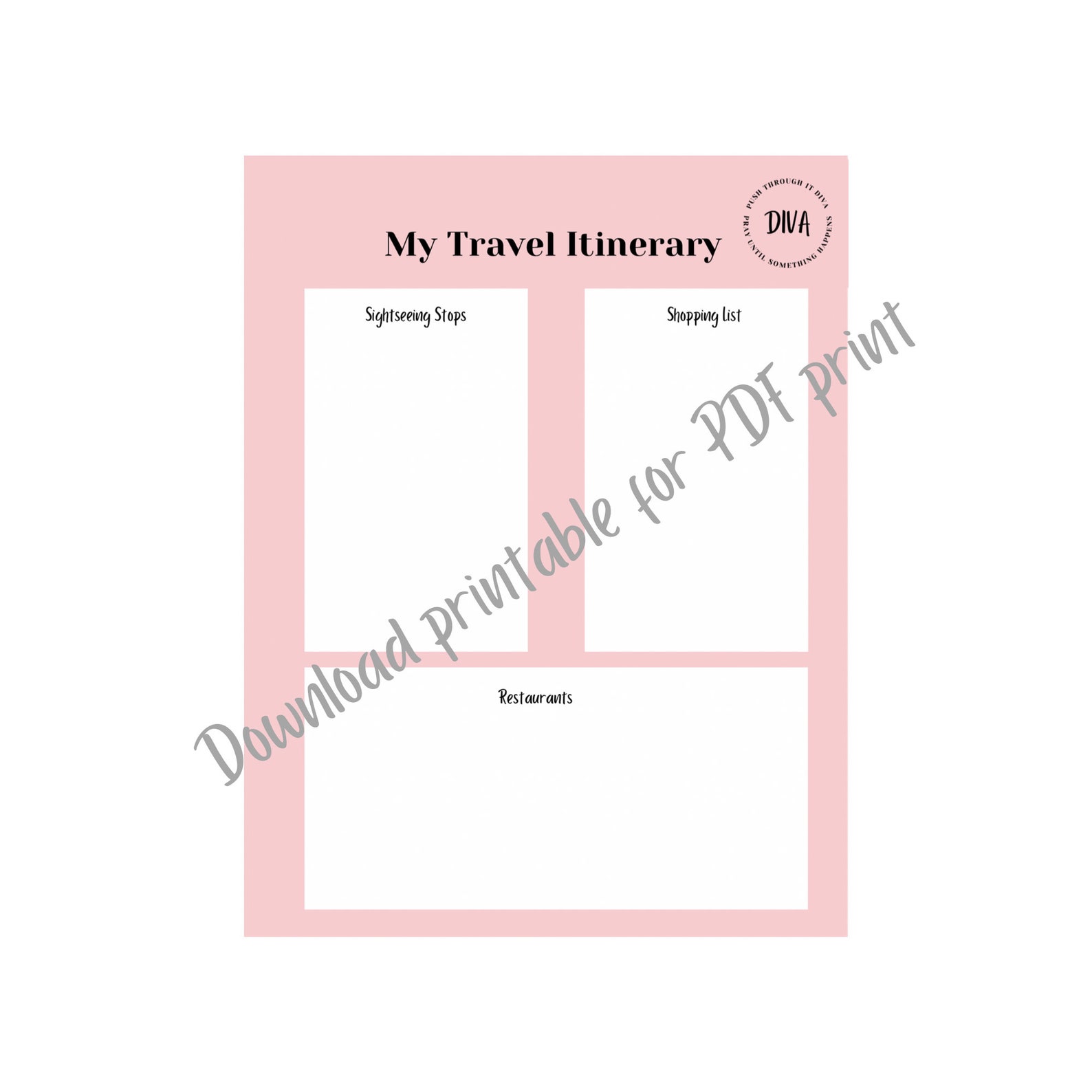 my trip and more itinerary