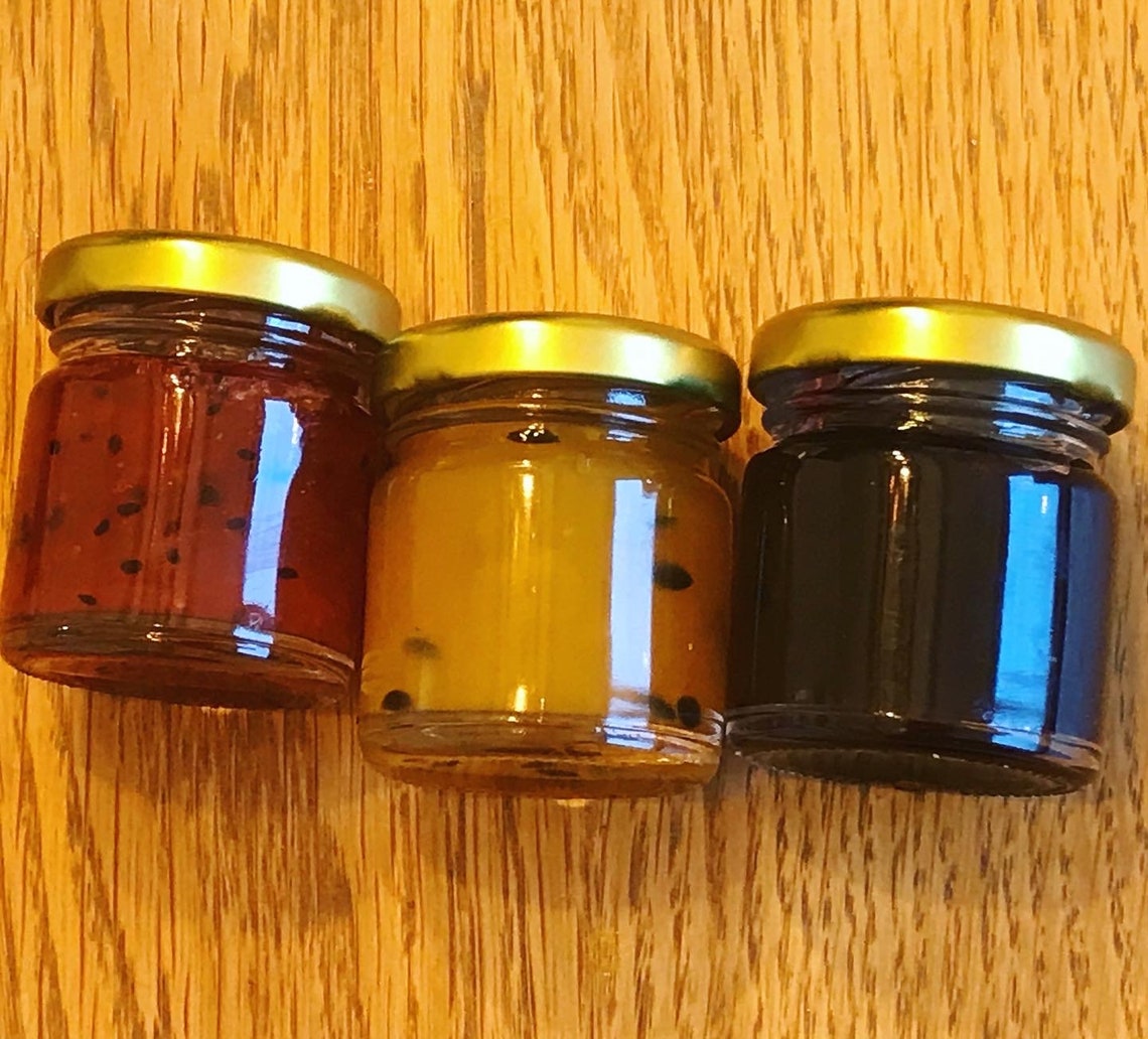 Mini Jam Gift Set Strawberry and Kiwi Mango and Passion Etsy