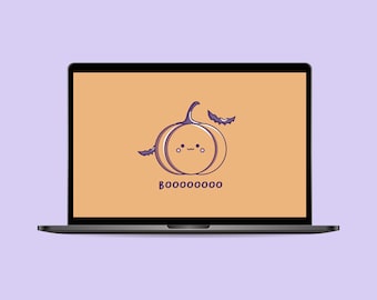 Desktop Halloween Style, Wallpaper desktop pc, Digital Download, Halloween Screensaver, Macbook Wallpaper, Illustration