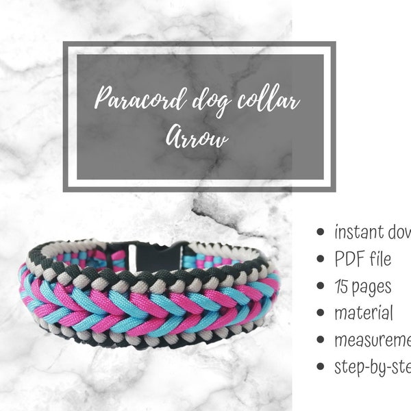 How to Make Dog Collar from Paracord, Dog Collar Paracord, Tutorial for Dog Collar Paracord, Digital Download Dog Collar Guide, Gift for Dog