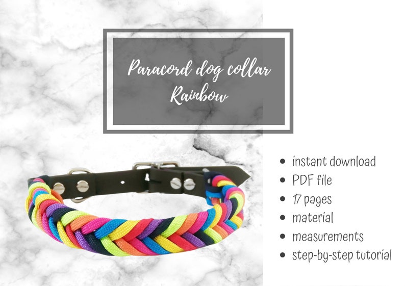 Paracord Dog Collar DIY Guide: Step-by-step Tutorial (PDF Download) - Etsy