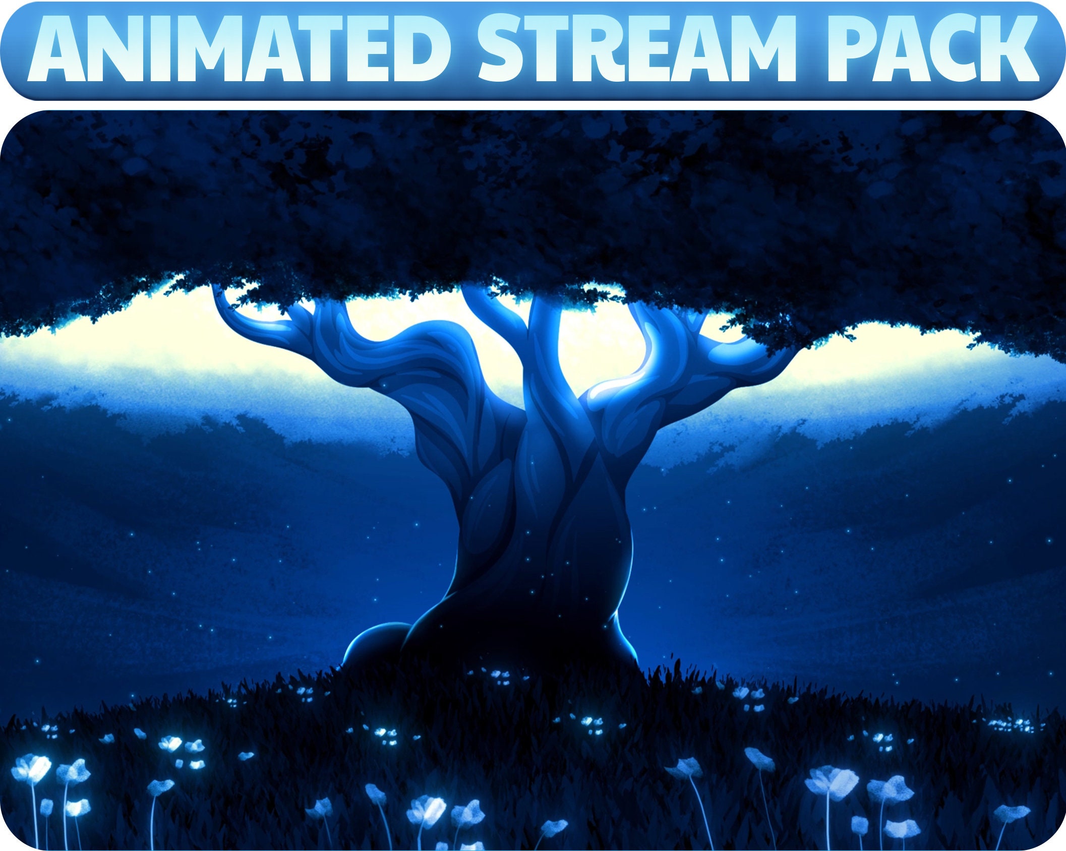 Firefly Graphics/animation ANIMATED Blue FIREFLY Stream Pack - 1 Artwork - 3 Sentences - 6 ...