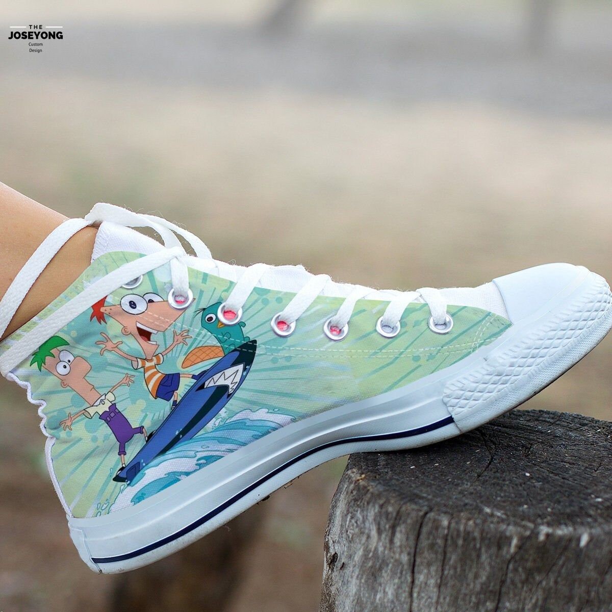 Phineas And Ferb Hightop Perry Shoes Unisex Gift Idea For Fans | Etsy